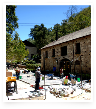 Buena Vista Winery Courtyard Construction