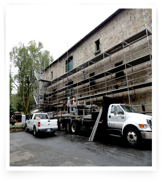 Buena Vista Winery Construction - Scaffolding